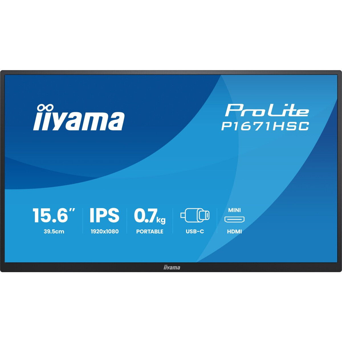 Moniteur portable iiyama 16" ProLite P1671HSC-B1