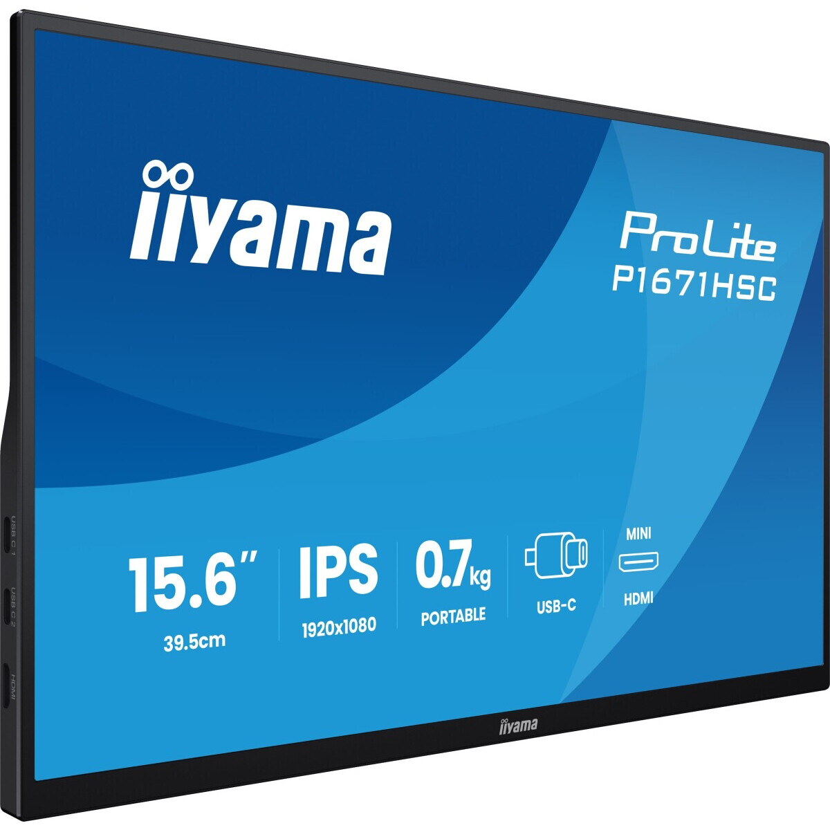 Moniteur portable iiyama 16" ProLite P1671HSC-B1 - photo 3