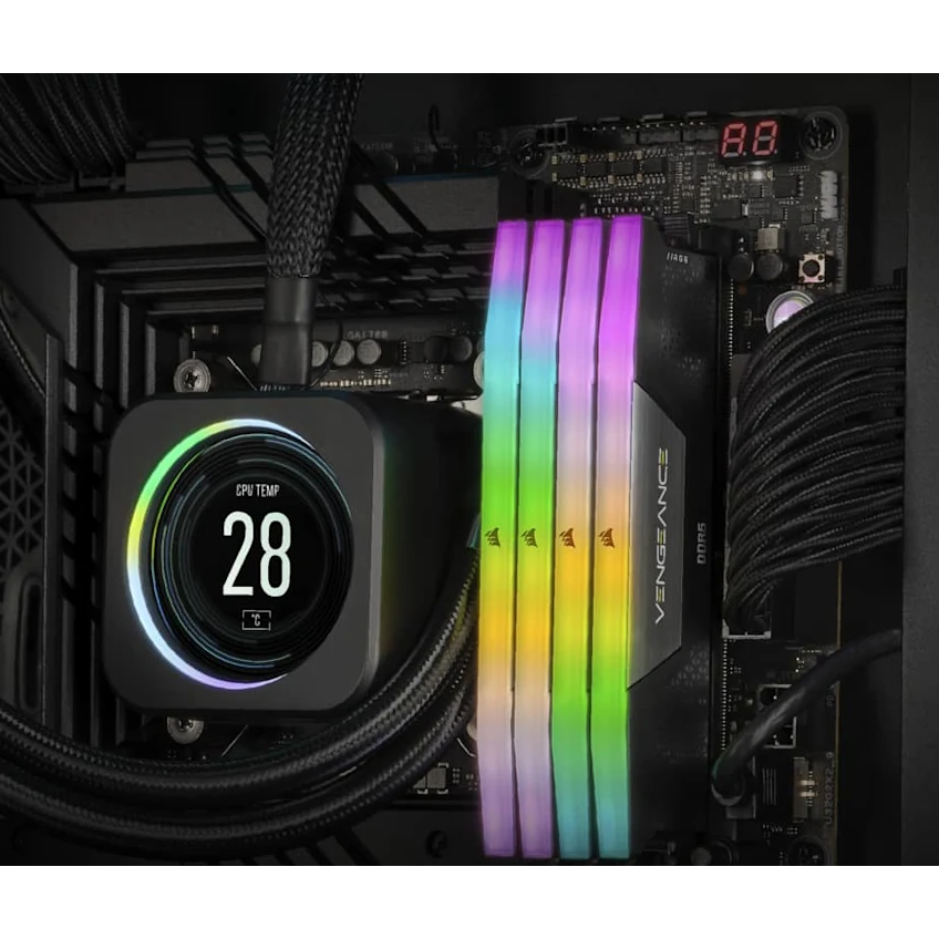 Mémoire vive 64GB DDR5 5200MHz Corsair Vengeance RGB (CMH64GX5M2B5200C40) (2x32GB KIT) - photo 5
