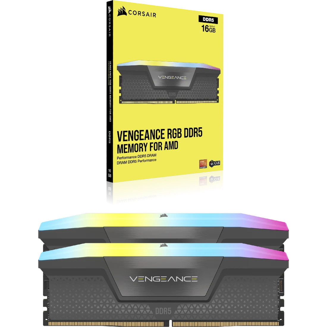 Mémoire vive 16GB DDR5 5200MHz Corsair Vengeance RGB (CMH16GX5M2B5200Z40) (2x8GB KIT) - photo 5