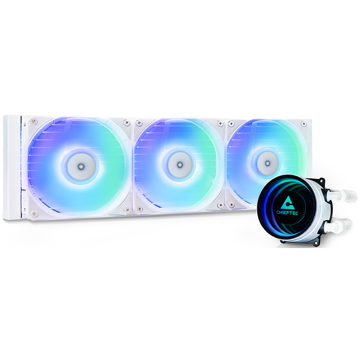 Система жидкостного охлаждения Chieftec Iceberg White 360 - CLC-360-RGB-W
