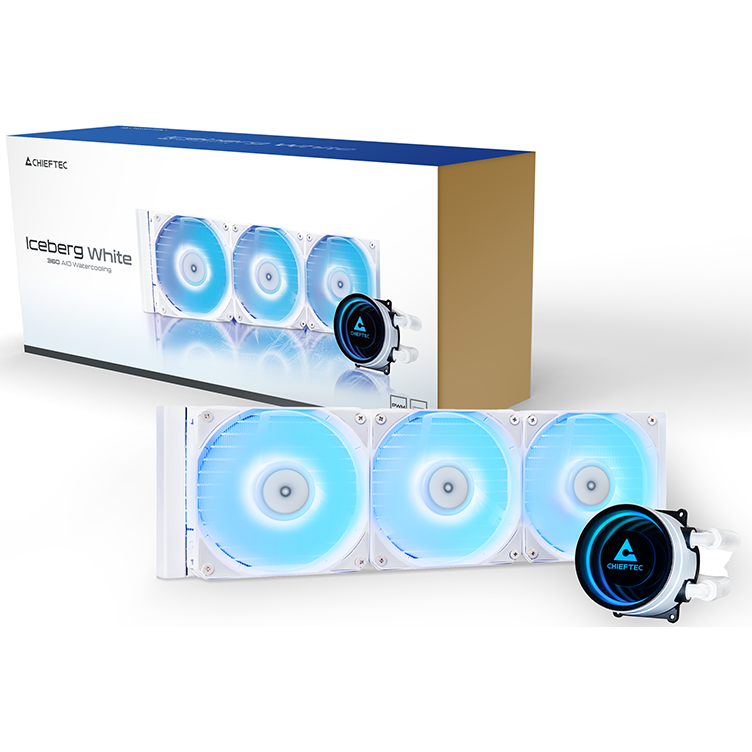 Система жидкостного охлаждения Chieftec Iceberg White 360 - CLC-360-RGB-W - photo 3
