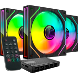 Вентилятор для корпуса Mars Gaming MF-3DProkit Black (3-Fan Pack) (MF3DPROKIT)