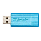 clé USB flash 128GB Verbatim PinStripe Blue (49461)