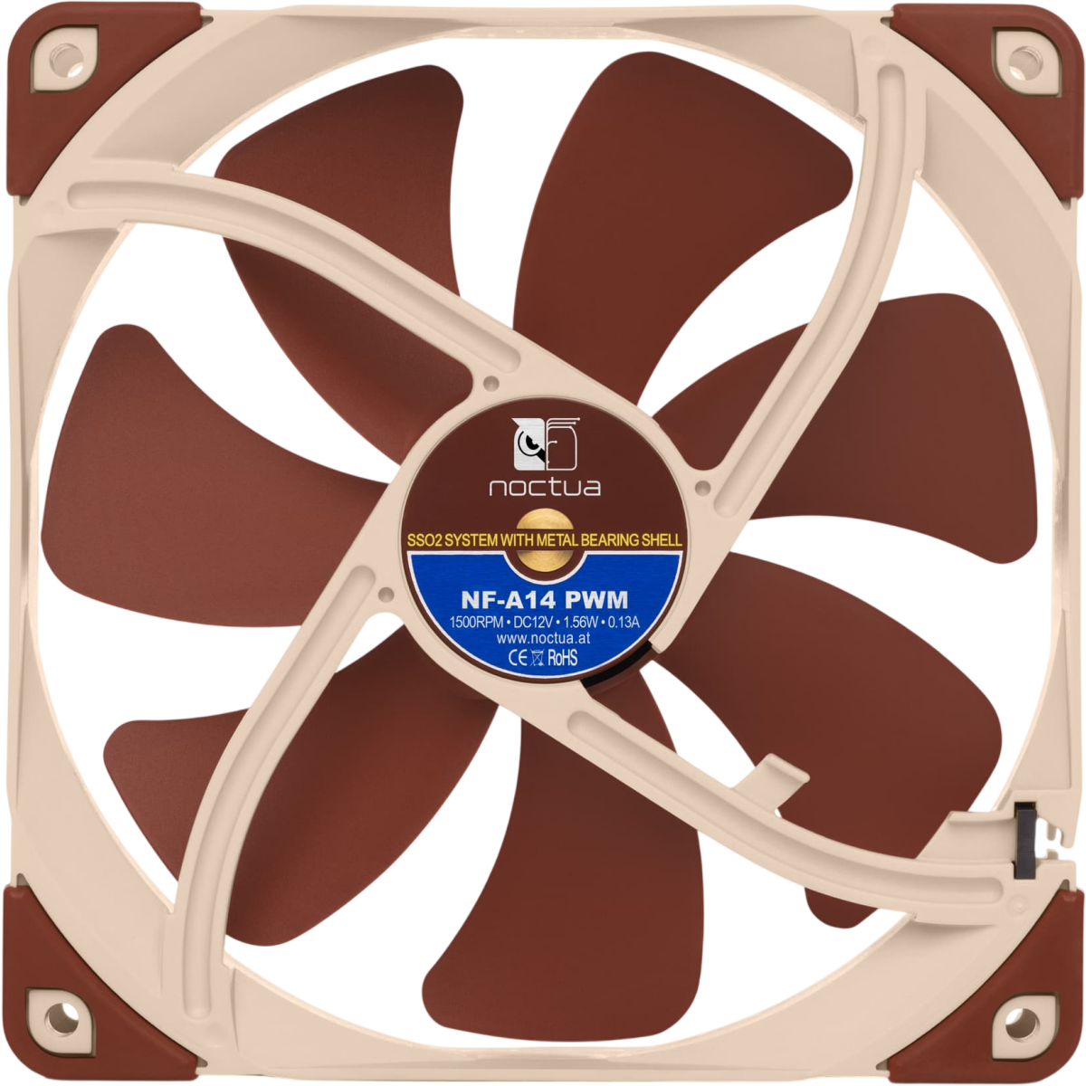 Вентилятор для корпуса Noctua NF-A14 PWM - photo 3