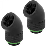 Raccord d'angle pour boucle de chauffage central Corsair Hydro X Series XF Adapter 2-pack 45° Angled rotary Black (CX-9055002-WW)
