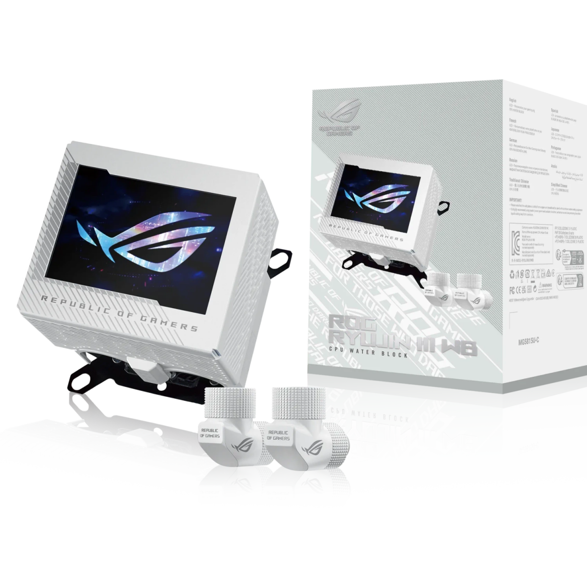 Водоблок для процессора ASUS ROG RYUJIN III WB White - 90RC00V2-M0UAY0 - photo 11