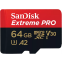 Карта памяти 64GB MicroSD SanDisk Extreme Pro + SD adapter (SDSQXCU-064G-GN6MA)