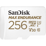 Carte mémoire 256GB MicroSD SanDisk Max Endurance + SD adapter (SDSQQVR-256G-GN6IA)