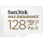 Carte mémoire 128GB MicroSD SanDisk Max Endurance + SD adapter (SDSQQVR-128G-GN6IA)
