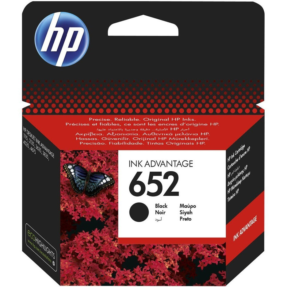 cartouche HP F6V25AE (№652) Black