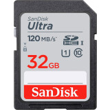 Carte mémoire 32GB SD SanDisk Ultra (SDSDUN4-032G-GN6IN)