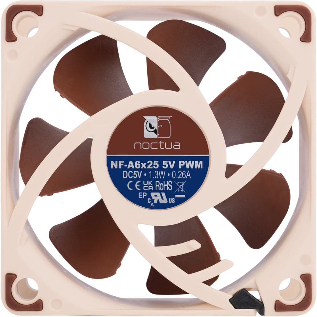 Вентилятор для корпуса Noctua NF-A6x25 5V PWM - NF-A6X25 5V PWM - photo 3