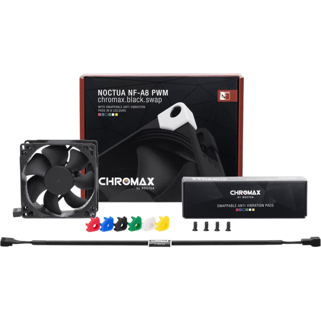 Вентилятор для корпуса Noctua NF-A8 PWM chromax.black.swap - NF-A8-PWM-CH.BK.S - photo 3