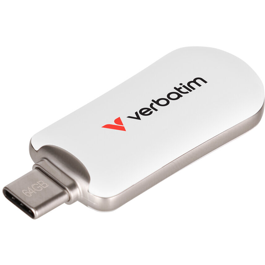USB Flash накопитель 64GB Verbatim Plectra White (30228)