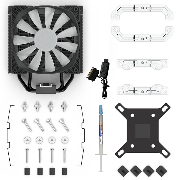 Refroidisseur MONTECH Air Cooler 210 Black - AIR COOLER 210 ARGB - photo 5