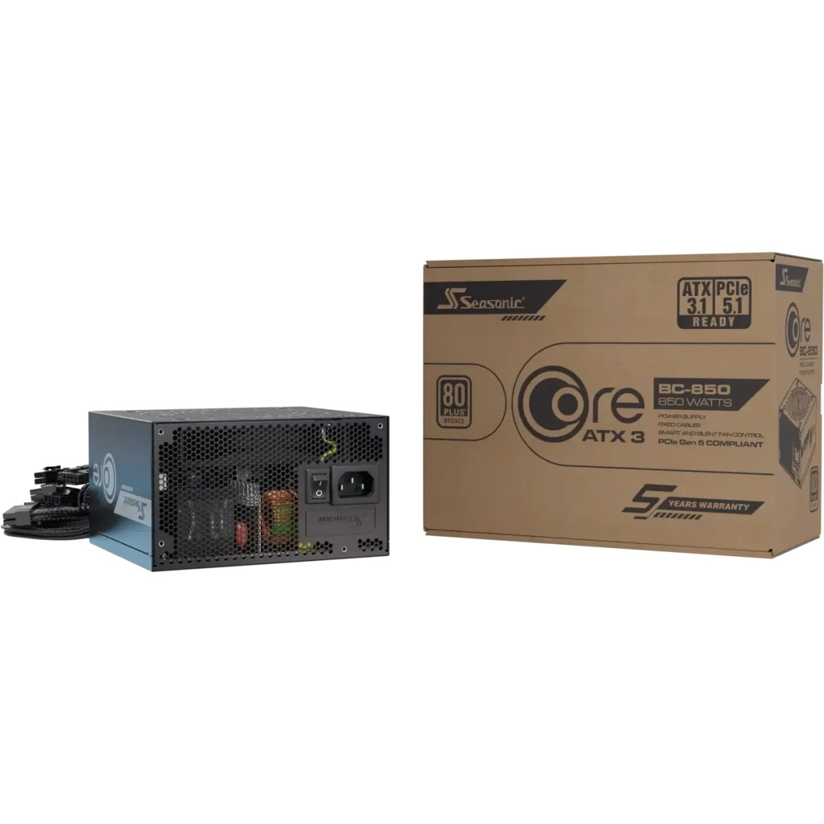 Alimentation électrique 850W Seasonic Core BC-850 ATX 3.1 - SRP-CBC851-A5A51JF - photo 10