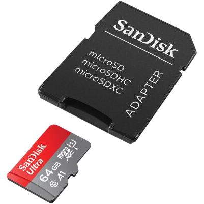 Carte mémoire 64GB MicroSD SanDisk Ultra + SD adapter (SDSQUAB-064G-GN6TA) - photo 3