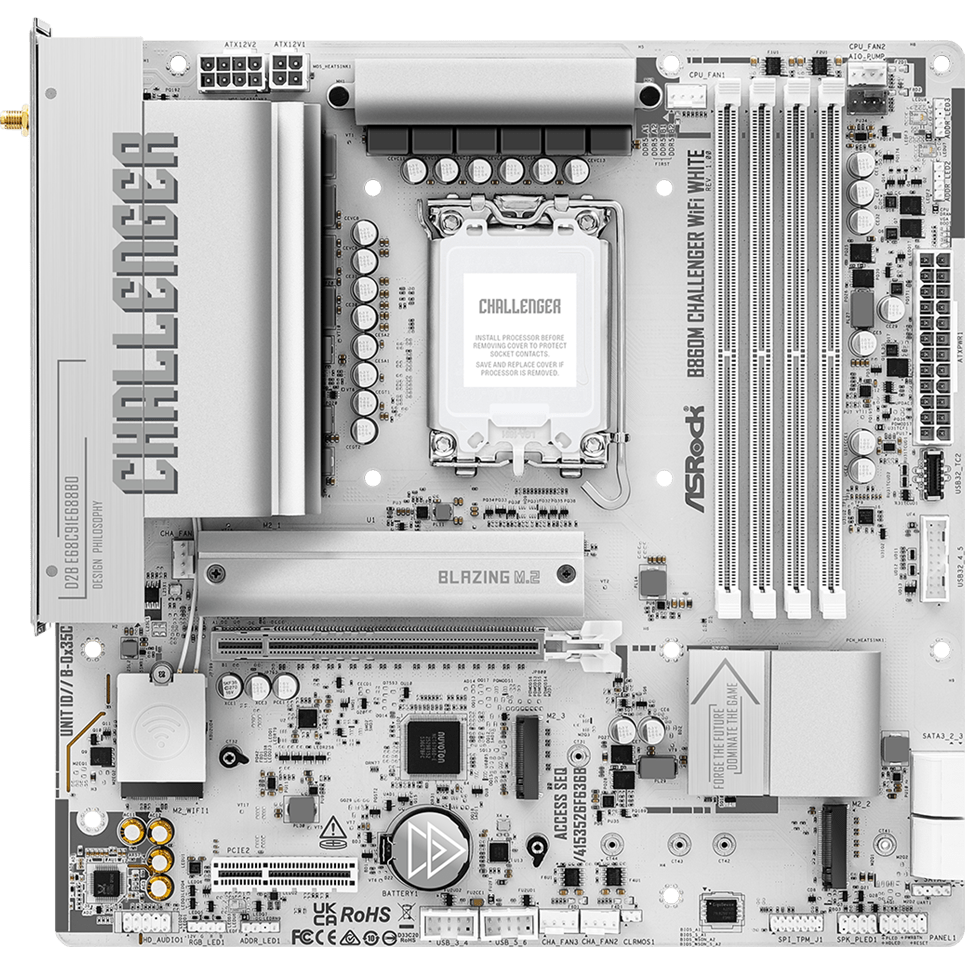 Carte mère ASRock B860M Challenger WiFi White