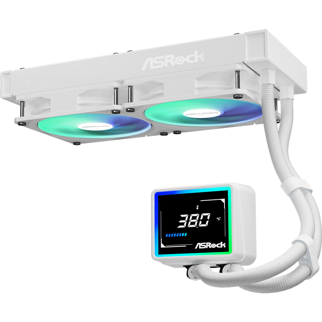 Système de refroidissement liquide ASRock Challenger Digital 240 White - 90-ACLA24-WAAGA6 - photo 3