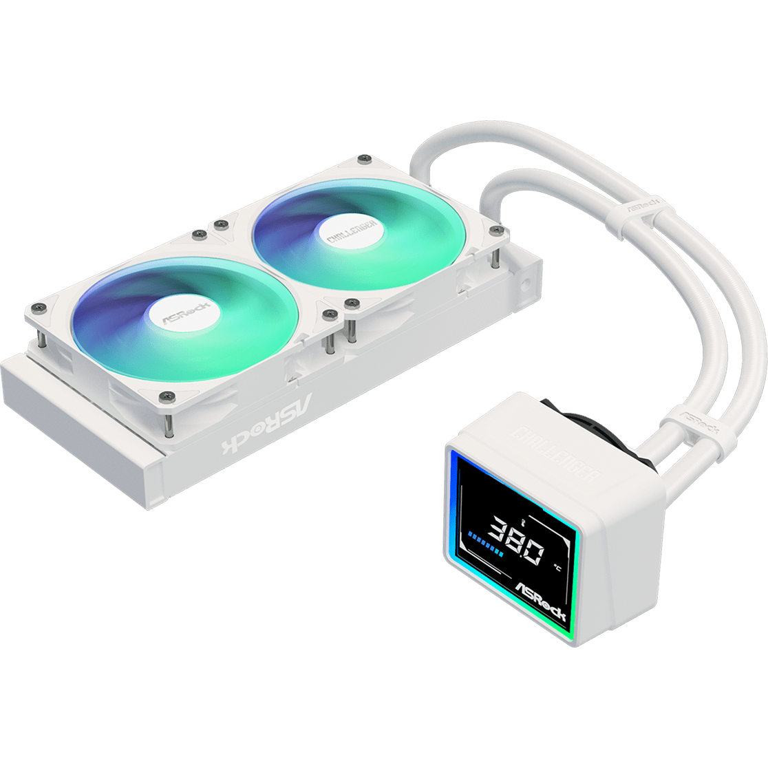 Système de refroidissement liquide ASRock Challenger Digital 240 White - 90-ACLA24-WAAGA6 - photo 4