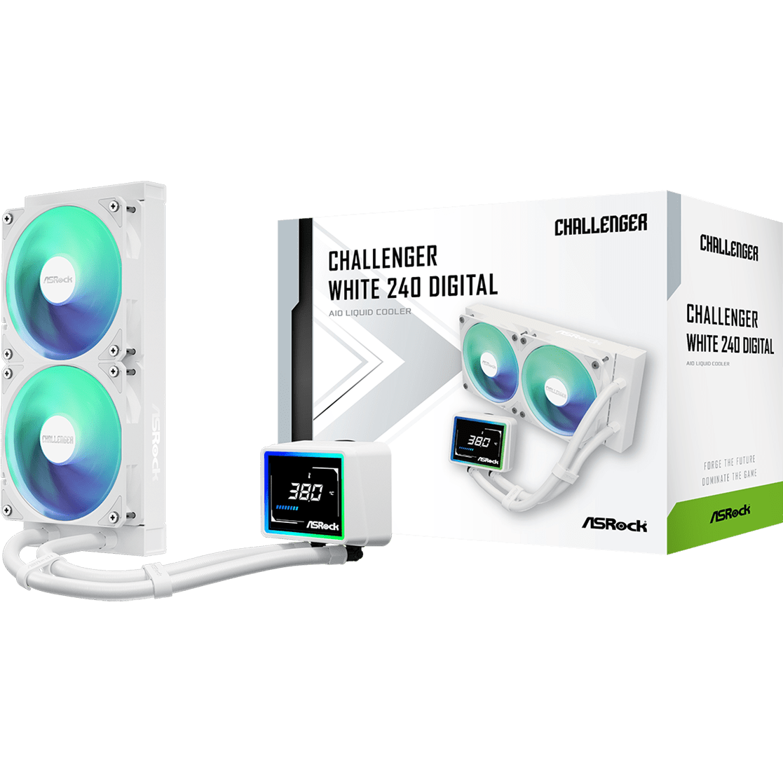 Système de refroidissement liquide ASRock Challenger Digital 240 White - 90-ACLA24-WAAGA6 - photo 6
