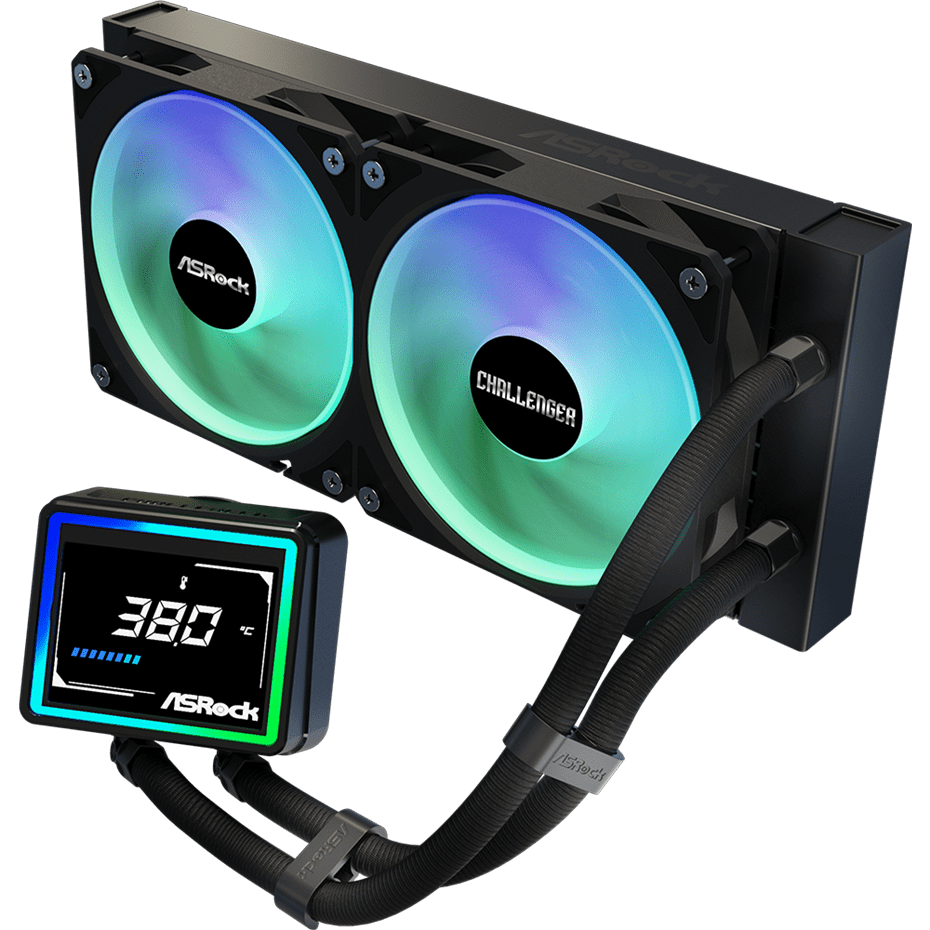 Système de refroidissement liquide ASRock Challenger Digital 240 Black - 90-ACLA24-BAAGA6