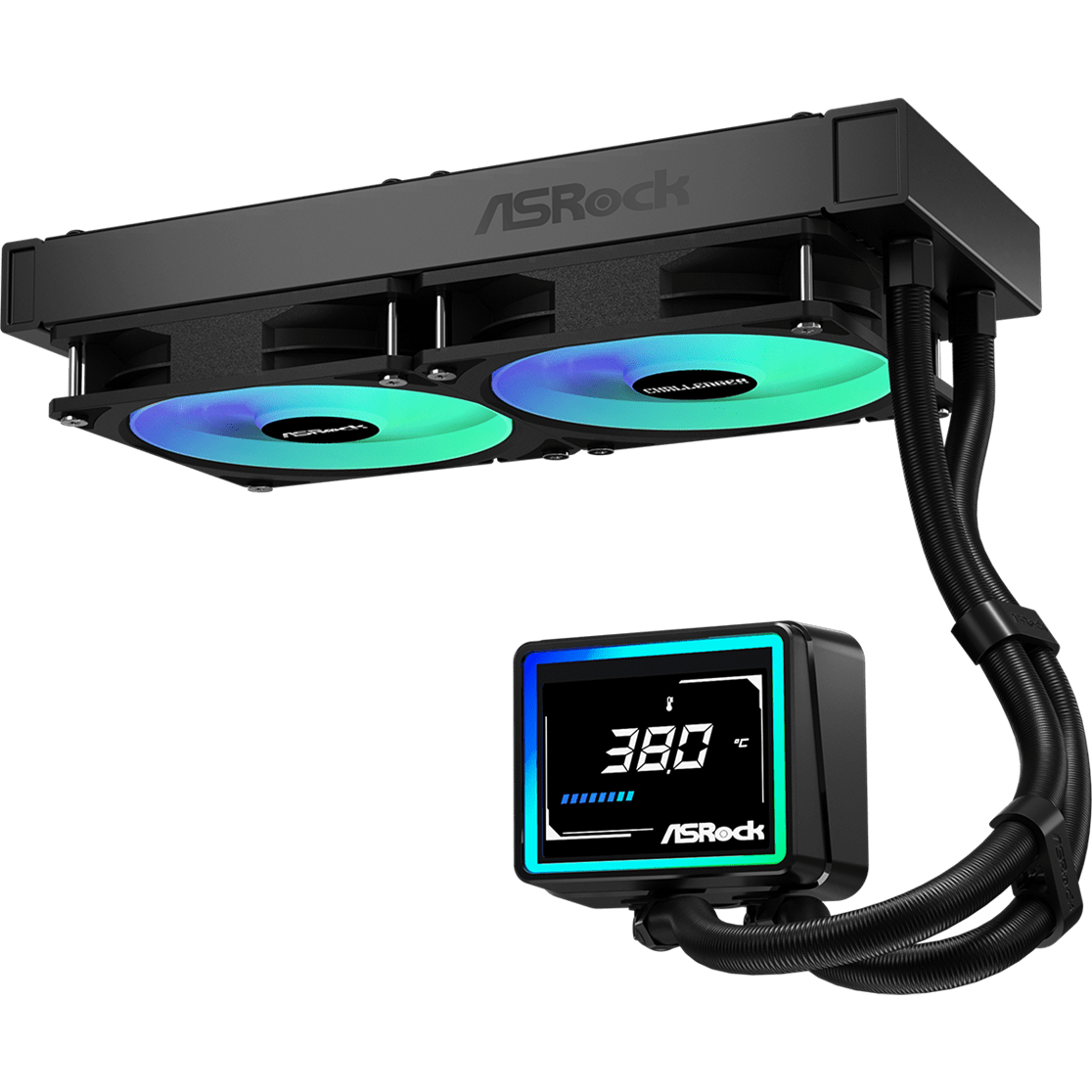 Système de refroidissement liquide ASRock Challenger Digital 240 Black - 90-ACLA24-BAAGA6 - photo 3