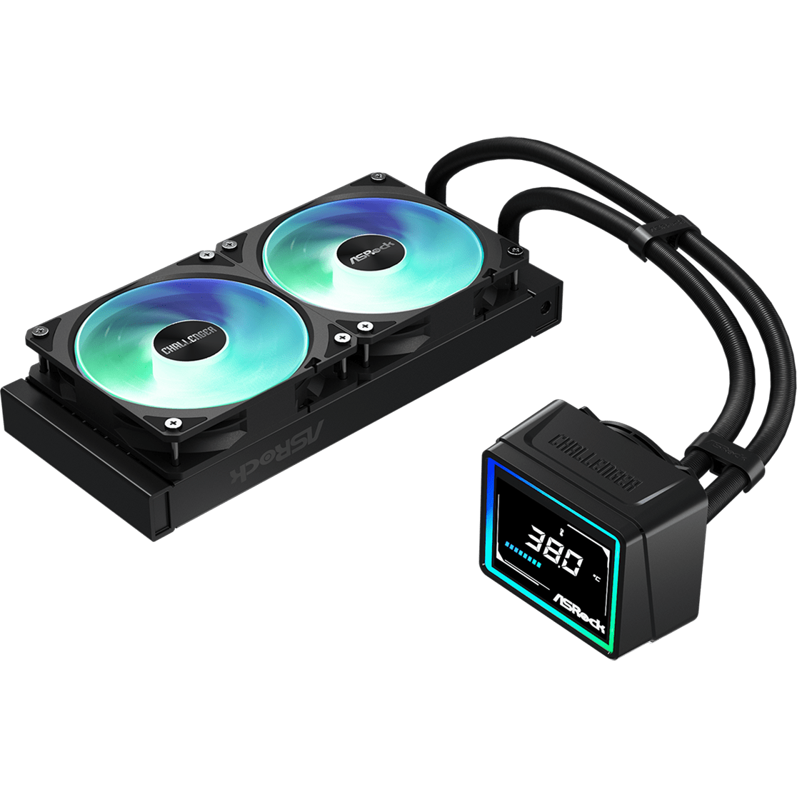 Système de refroidissement liquide ASRock Challenger Digital 240 Black - 90-ACLA24-BAAGA6 - photo 4