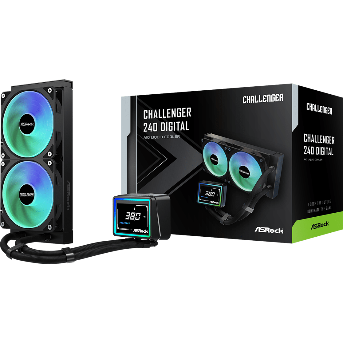 Système de refroidissement liquide ASRock Challenger Digital 240 Black - 90-ACLA24-BAAGA6 - photo 5