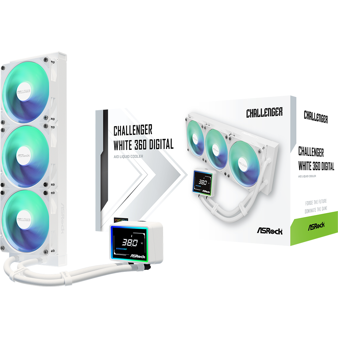 Système de refroidissement liquide ASRock Challenger Digital 360 White - 90-ACLA36-WAAGA6 - photo 6