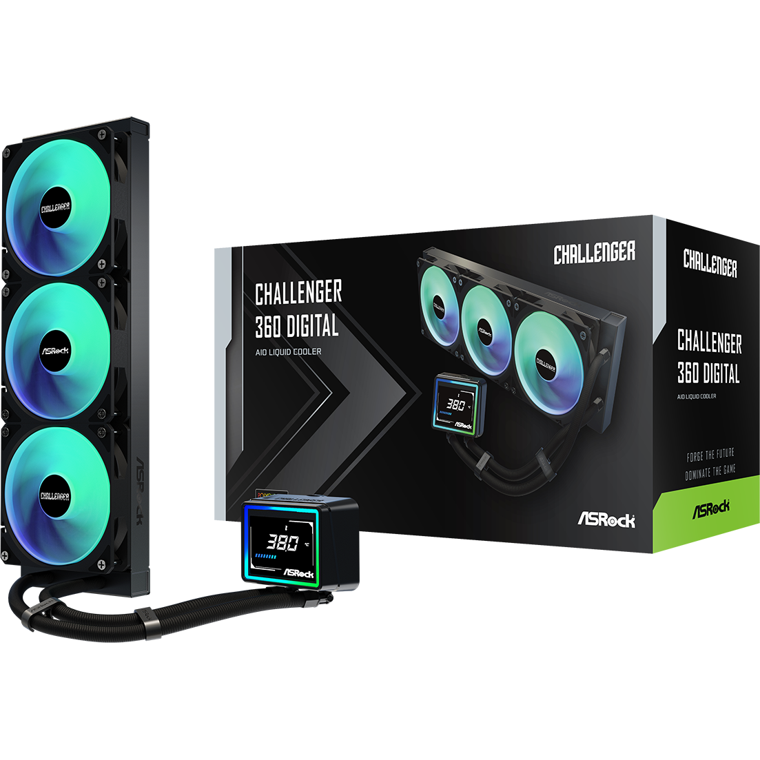 Système de refroidissement liquide ASRock Challenger Digital 360 Black - 90-ACLA36-BAAGA6 - photo 6