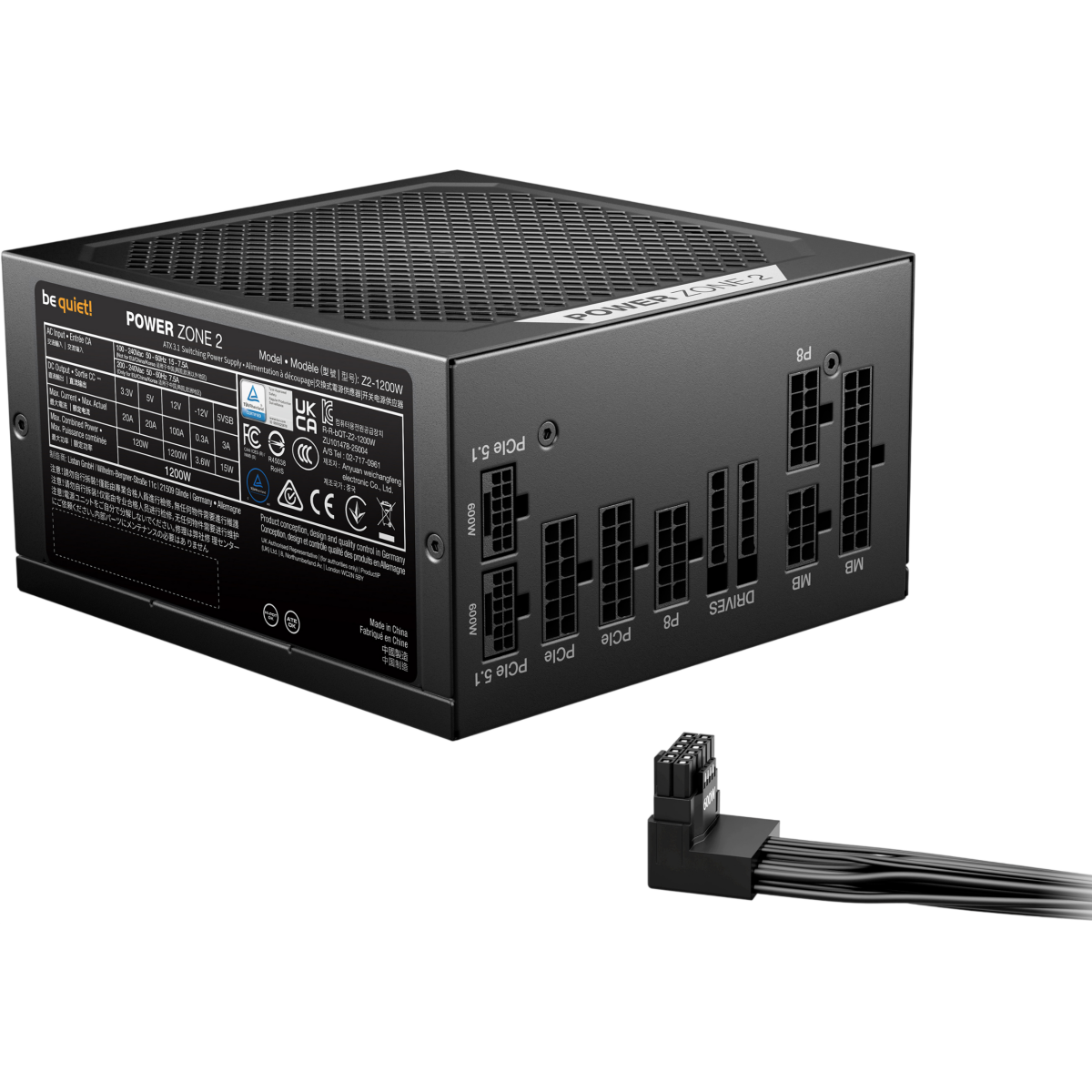 Alimentation électrique 1200W Be Quiet Power Zone 2 - BP030EU - photo 4