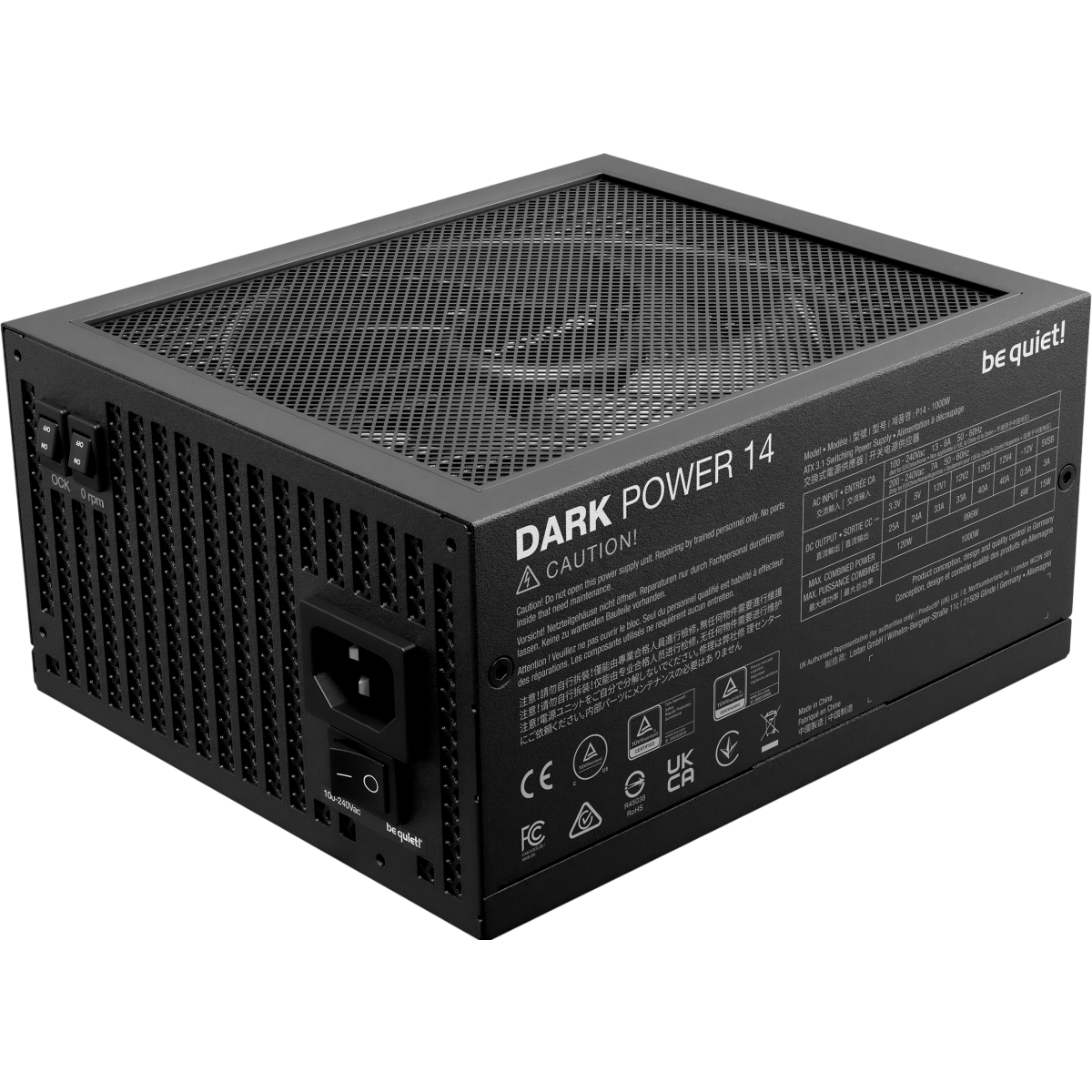 alimentation électrique 1000W Be Quiet Dark Power 14 - BP020EU