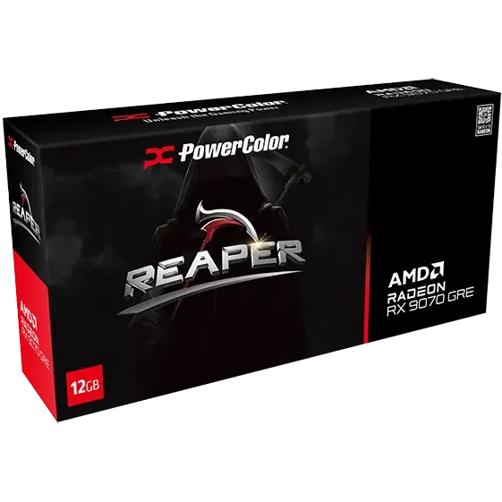Видеокарта AMD Radeon RX 9070 GRE PowerColor Reaper 12GB (RX9070GRE 12G-A) - photo 7