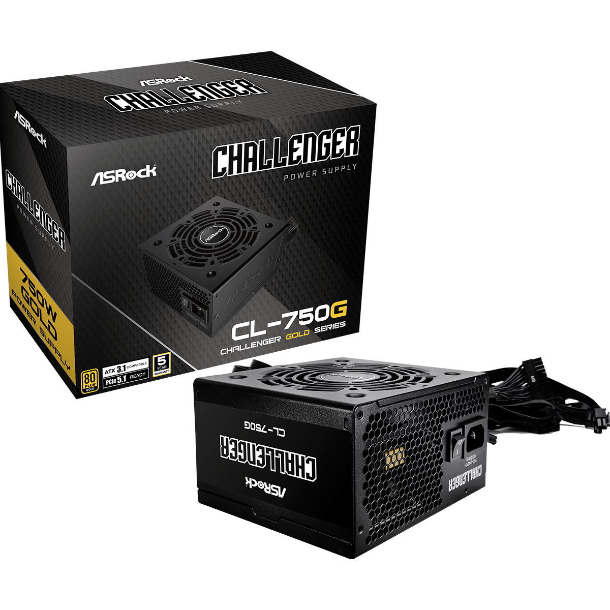 Alimentation électrique 750W ASRock Challenger CL-750G - 90-UXC075-GNEAAA - photo 6