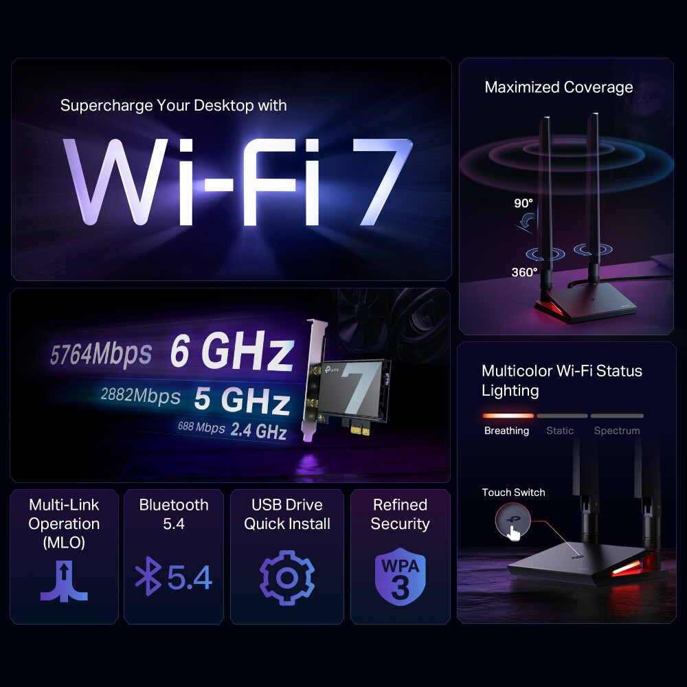 Clé Wi-Fi TP-Link Archer TBE550E - photo 4