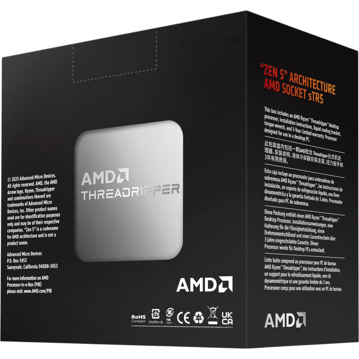 Processor AMD Ryzen Threadripper 9980X BOX - 100-100001593WOF
