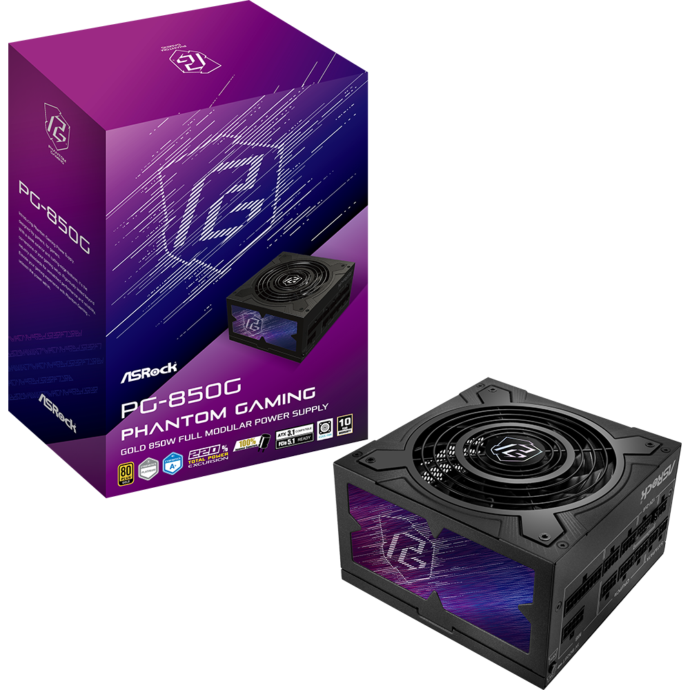 Alimentation électrique 850W ASRock Phantom Gaming PG-850G - 90-UXP085-GFEAAB - photo 6