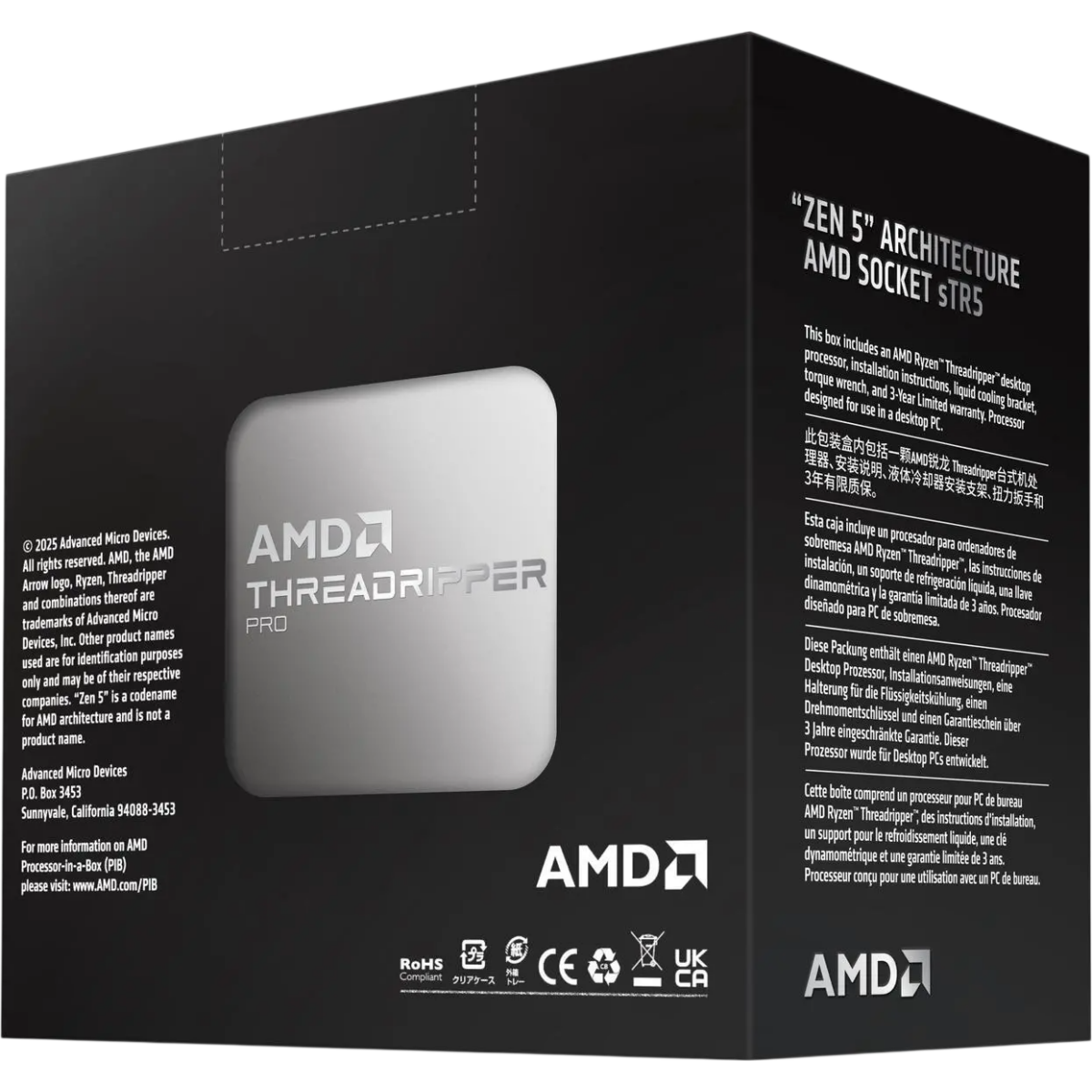 Processor AMD Ryzen Threadripper PRO 9975WX BOX - 100-100000723WOF
