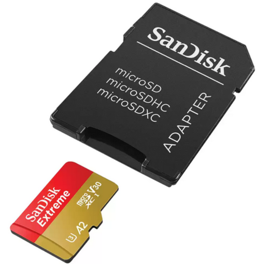 Carte mémoire 64GB MicroSD SanDisk Extreme + SD adapter (SDSQXAH-064G-GN6AA) - photo 2