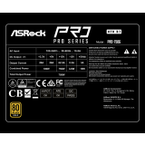 Alimentation électrique 750W ASRock PRO PRO-750G (90-UXR075-GNEAA2)