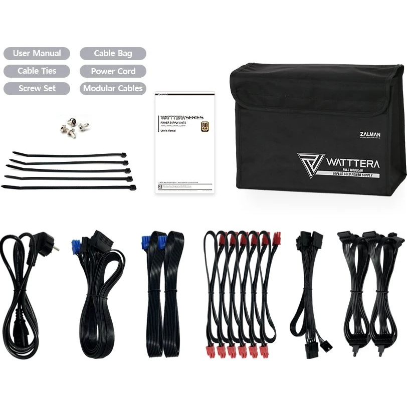 Alimentation électrique 1000W Zalman Watttera (ZM1000-EBTII) - photo 7