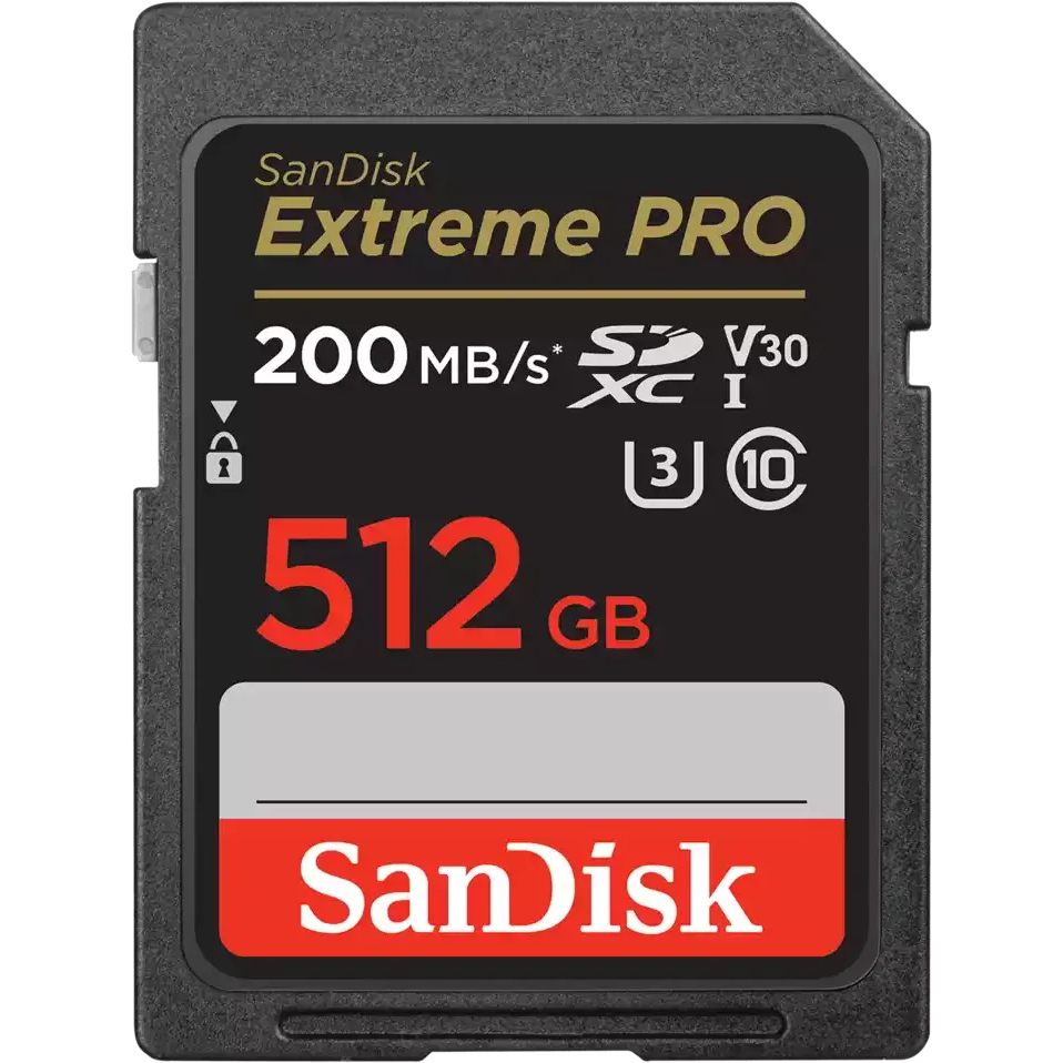Carte mémoire 512GB SD SanDisk Extreme Pro (SDSDXXD-512G-GN4IN)