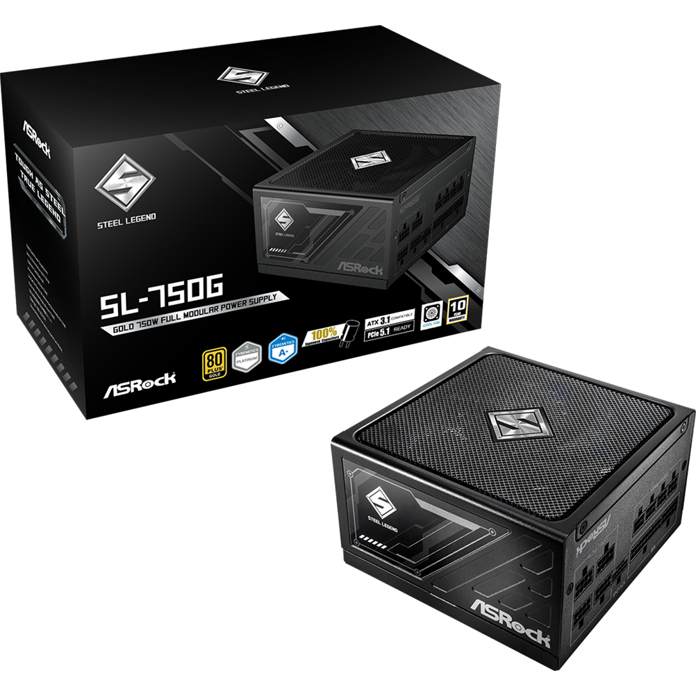 Alimentation électrique 750W ASRock Steel Legend SL-750G - 90-UXS075-GFEAAA - photo 7