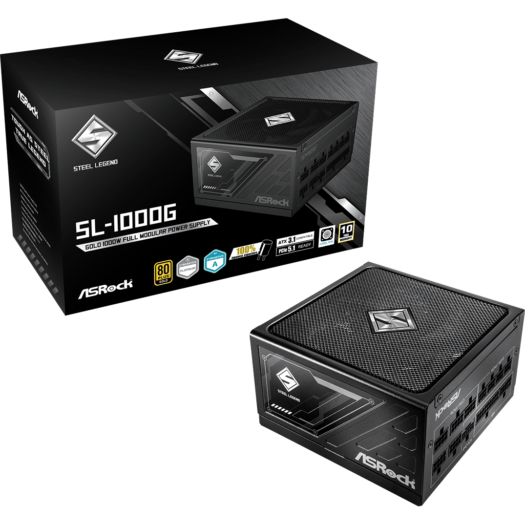 Alimentation électrique 1000W ASRock Steel Legend SL-1000G - 90-UXS100-GFEAAA - photo 7