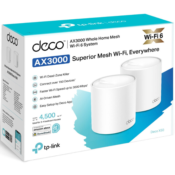 Système Wi-Fi maillé TP-Link Deco X50 (2 pcs) - Deco X50(2-pack) - photo 2