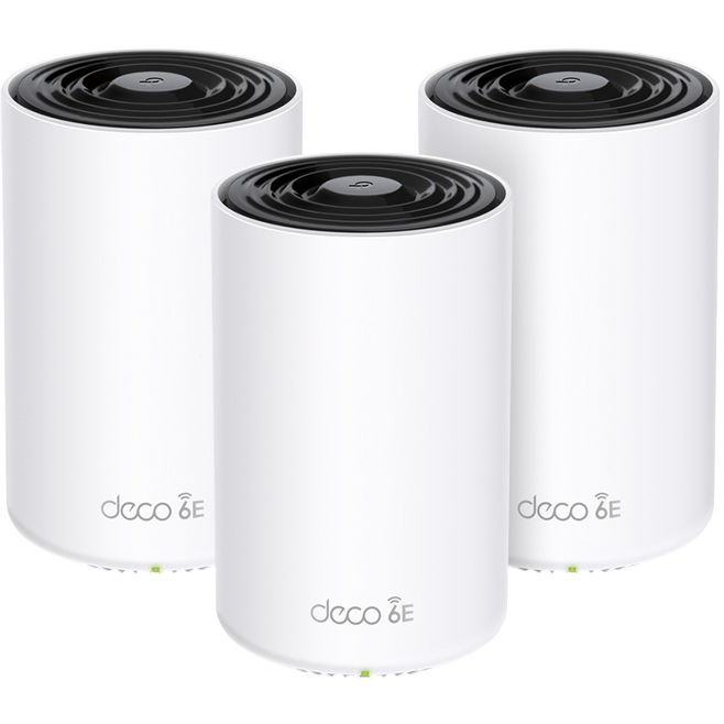 Système Wi-Fi maillé TP-Link Deco XE75 PRO (3 pcs) - Deco XE75 PRO(3-pack)