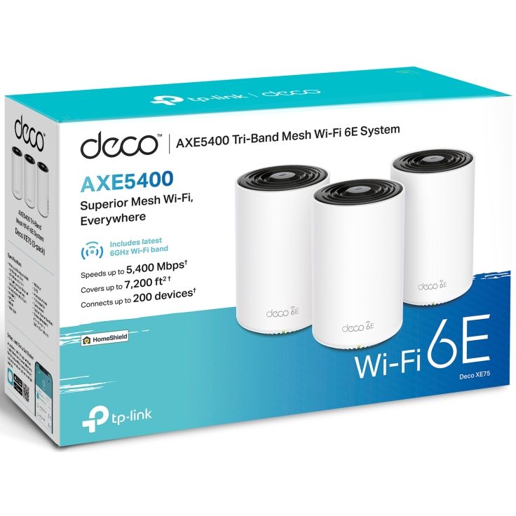 Système Wi-Fi maillé TP-Link Deco XE75 (3 pcs) - Deco XE75(3-pack) - photo 6