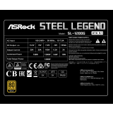 Alimentation électrique 1200W ASRock Steel Legend SL-1200G (90-UXS120-GFEAAA)
